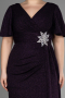 Long Dark Purple Formal Plus Size Dress ABU3645
