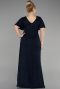 Long Navy Blue Formal Plus Size Dress ABU3645
