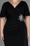 Long Black Formal Plus Size Dress ABU3645