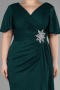 Long Emerald Green Formal Plus Size Dress ABU3645