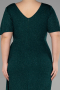 Long Emerald Green Formal Plus Size Dress ABU3645