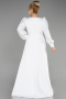 Long White Plus Size Evening Dress ABU3647
