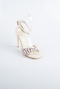 Beige Leather Evening Shoe AB8004