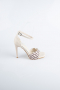 Beige Leather Evening Shoe AB8004