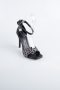 Black Leather Evening Shoe AB8004