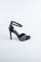 Black Leather Evening Shoe AB8004