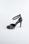 Black Leather Evening Shoe AB8004