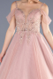 Long Powder Color Designer Evening Dress ABU3663