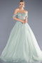 Long Mint Special Design Engagement Dress ABU3664