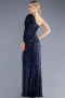 Long Navy Blue Mermaid Evening Gown ABU3667