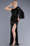 Long Black Mermaid Evening Gown ABU3667