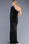 Long Black Mermaid Evening Gown ABU3667