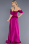 Violet Long Satin Evening Dress ABU2661