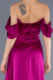 Violet Long Satin Evening Dress ABU2661