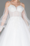 Long White Wedding Dress ABG117