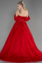 Red Long Designer Evening Dress ABU3600