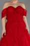 Long Red Plus Size Haute Couture Dress ABU3622
