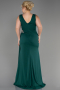 Long Emerald Green Plus Size Evening Dress ABU2934