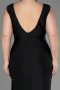 Long Black Formal Plus Size Dress ABU3737