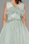 Long Turquoise Girl Dress ABU3726