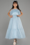 Long Blue Girl Dress ABU3726
