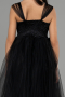 Black Long Girl Dress ABU3031