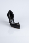 Black Satin Stiletto MJ8008
