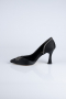 Black Satin Stiletto MJ8008