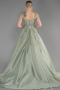 Long Mint Haute Couture Dress ABU3745