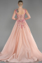 Long Powder Color Special Design Engagement Dress ABU3746