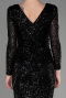 Midi Black Party Dress ABK1808
