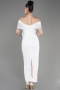 Midi White Evening Dress ABK2014
