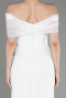 Midi White Evening Dress ABK2014