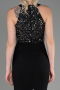 Long Black-Silver Mermaid Evening Dress ABU608