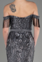 Long Anthracite Mermaid Prom Dress ABU3783