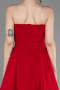 Red Strapless Short Chiffon Cocktail Dress ABK2034
