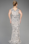 Mink Long Scaly Plus Size Evening Dress ABU3845