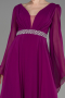 Violet Long Chiffon Evening Dress ABU3541