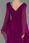 Violet Long Chiffon Evening Dress ABU3541