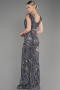 Long Anthracite Mermaid Prom Dress ABU3874