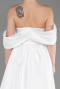 Long White Evening Dress ABU3887