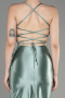 Turquoise Backless Short Satin Cocktail Dress ABK2078