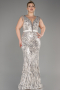 Long Mink Plus Size Engagement Dress ABU6143