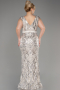 Long Mink Plus Size Engagement Dress ABU6143
