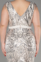 Long Mink Plus Size Engagement Dress ABU6143