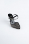 Black Satin Stiletto MJ5165