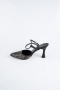 Black Satin Stiletto MJ5165