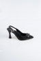 Black Laser Cut Stiletto MJL5164