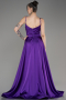 Purple Long Satin Evening Dress ABU1601