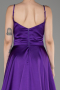 Purple Long Satin Evening Dress ABU1601
